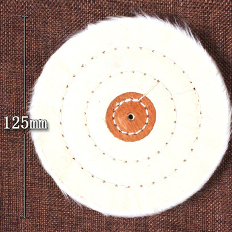 4 5 inch Cloth Buffing Polishing Wheel Arbor Buffer Polish Grinder White Disc